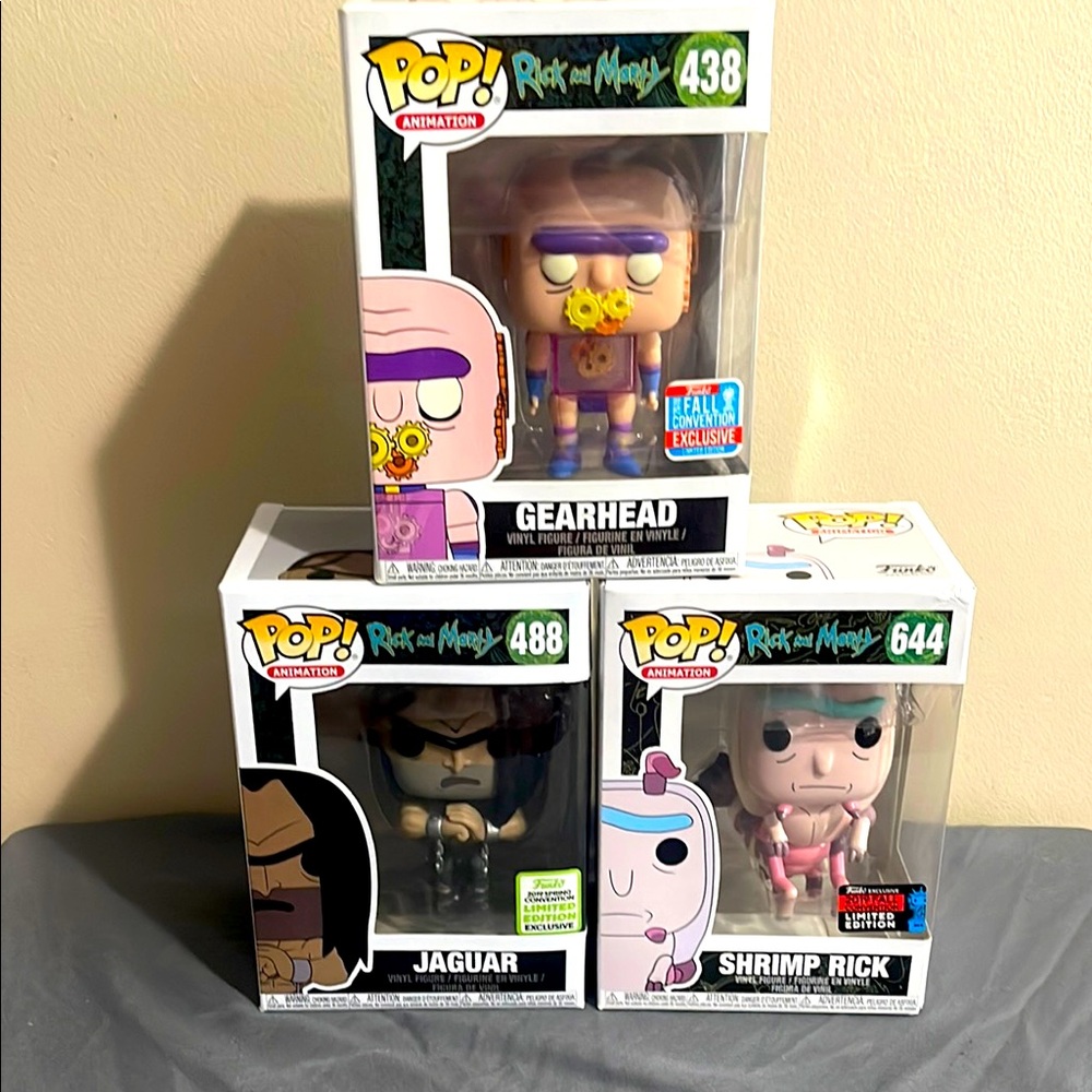 3 - Funko Pop Animation RICK & MORTY LIMITED EDITION NEW
